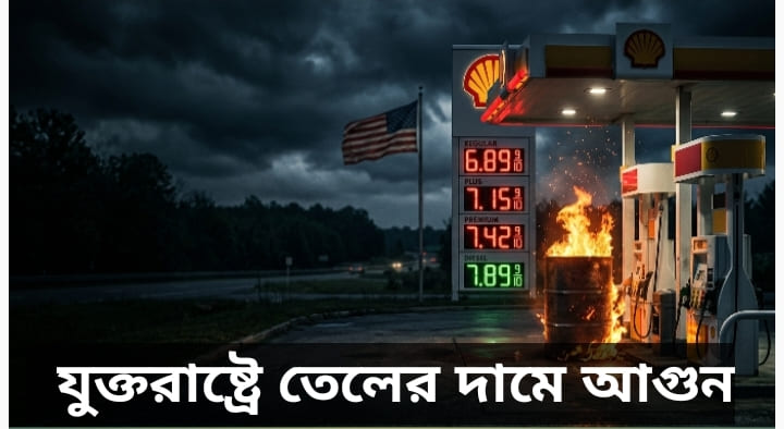যুক্তরাষ্ট্রে তেলের দাম বৃদ্ধি, রেকর্ড পর্যায়ে ডিজেল