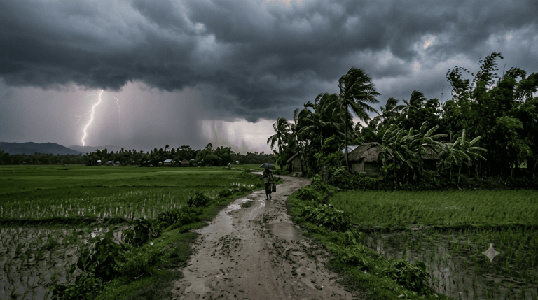 আজকের আবহাওয়া: সারাদেশে বৃষ্টি-বজ্রবৃষ্টির আভাস, কেমন থাকবে তাপমাত্রা?